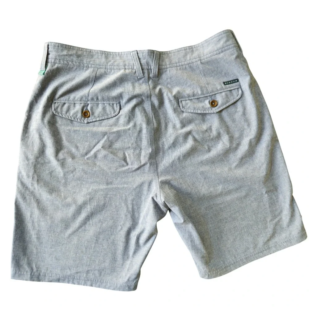 Vissla Hybrid Walkshorts Heather Stretch Upcycled Size 33-34 Skater Y2K Style